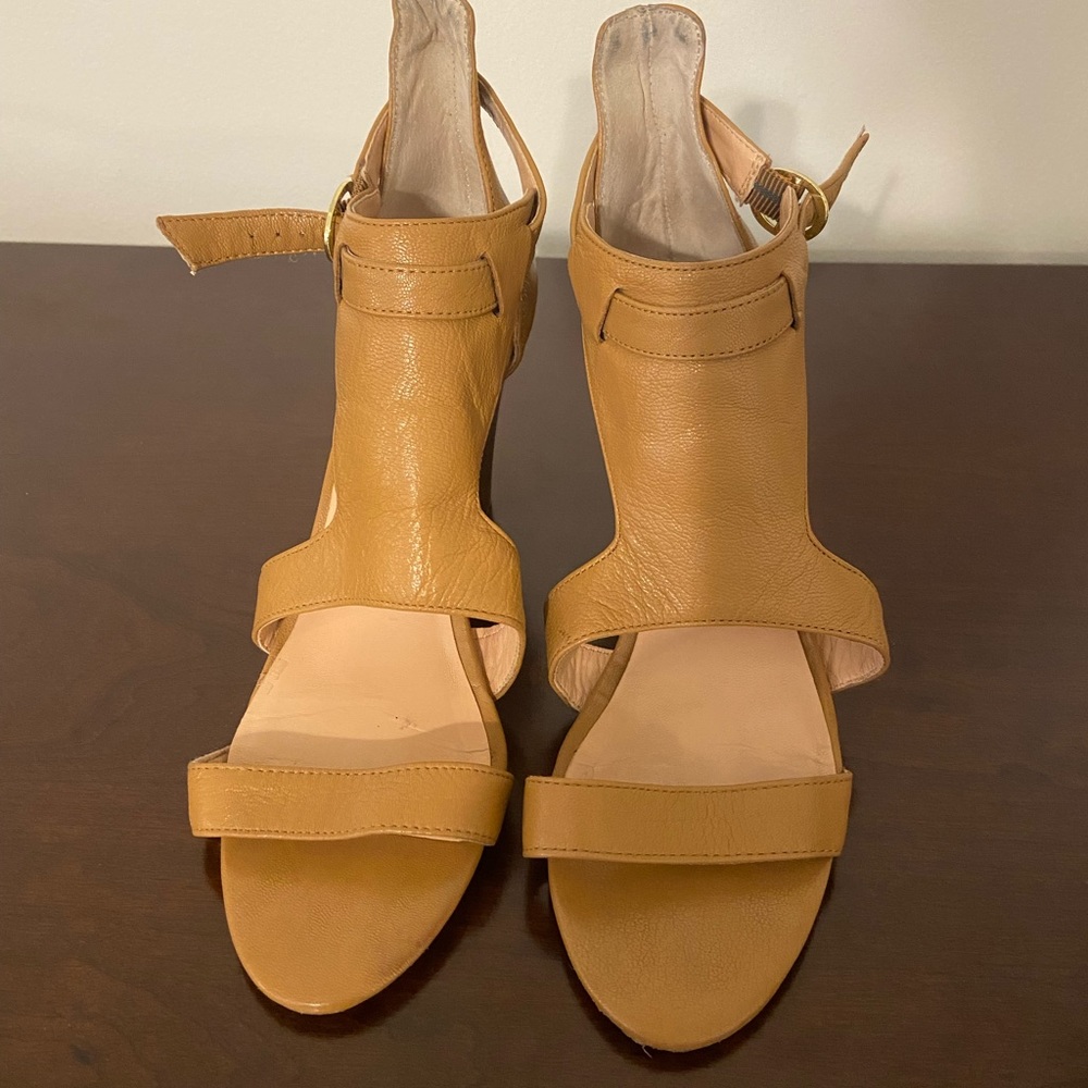 Sole society tan wedges size 8.5